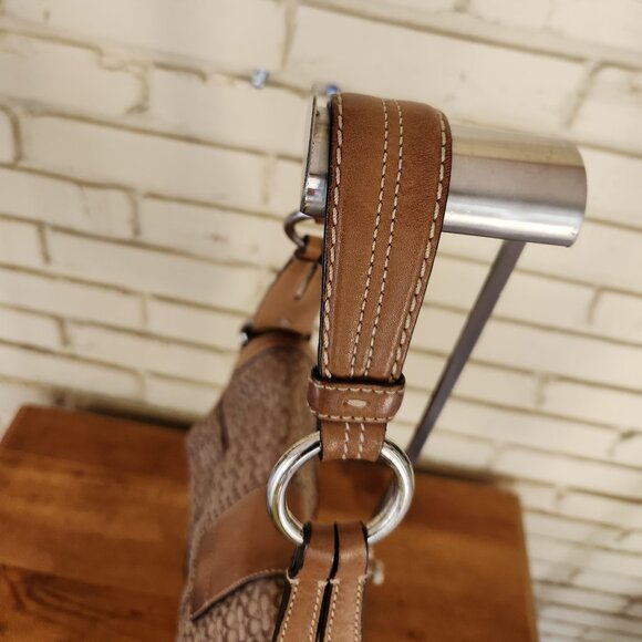 Vintage Coach Soho Signature C's Brown Shoulder Bag - Picture 6 of 15